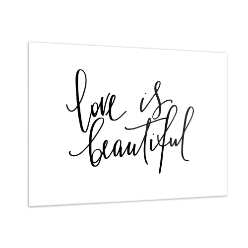 Obraz na skle - Přečti a zopakuj - 100x70 cm