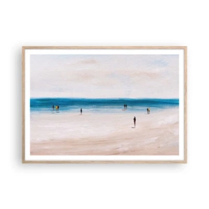 Plakát v rámu světlý dub - Přirozená potřeba - 100x70 cm