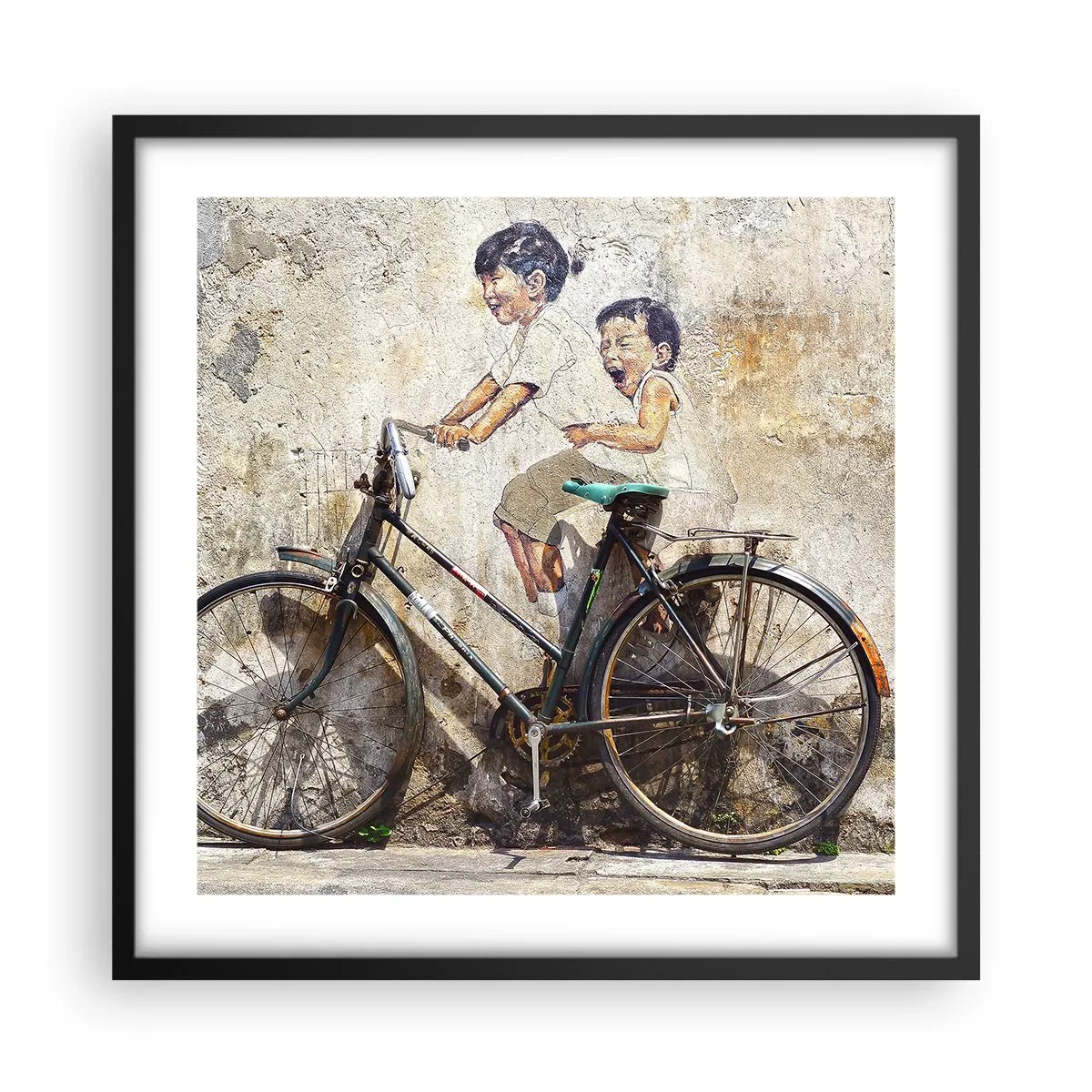 Plakát v černém rámu - Pravda nebo klam? - 50x50 cm