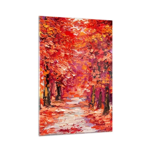 Obraz na skle - Podzimní imprese - 80x120 cm