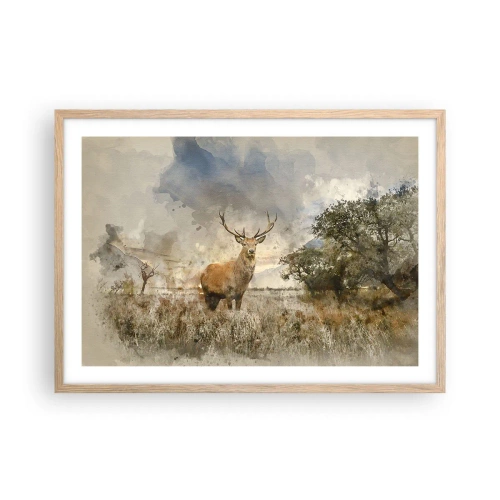 Plakát v rámu světlý dub - Důstojnost - síla - majestátnost - 70x50 cm