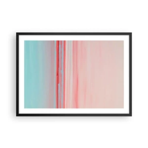 Plakát v černém rámu - Abstrakce za úsvitu - 70x50 cm