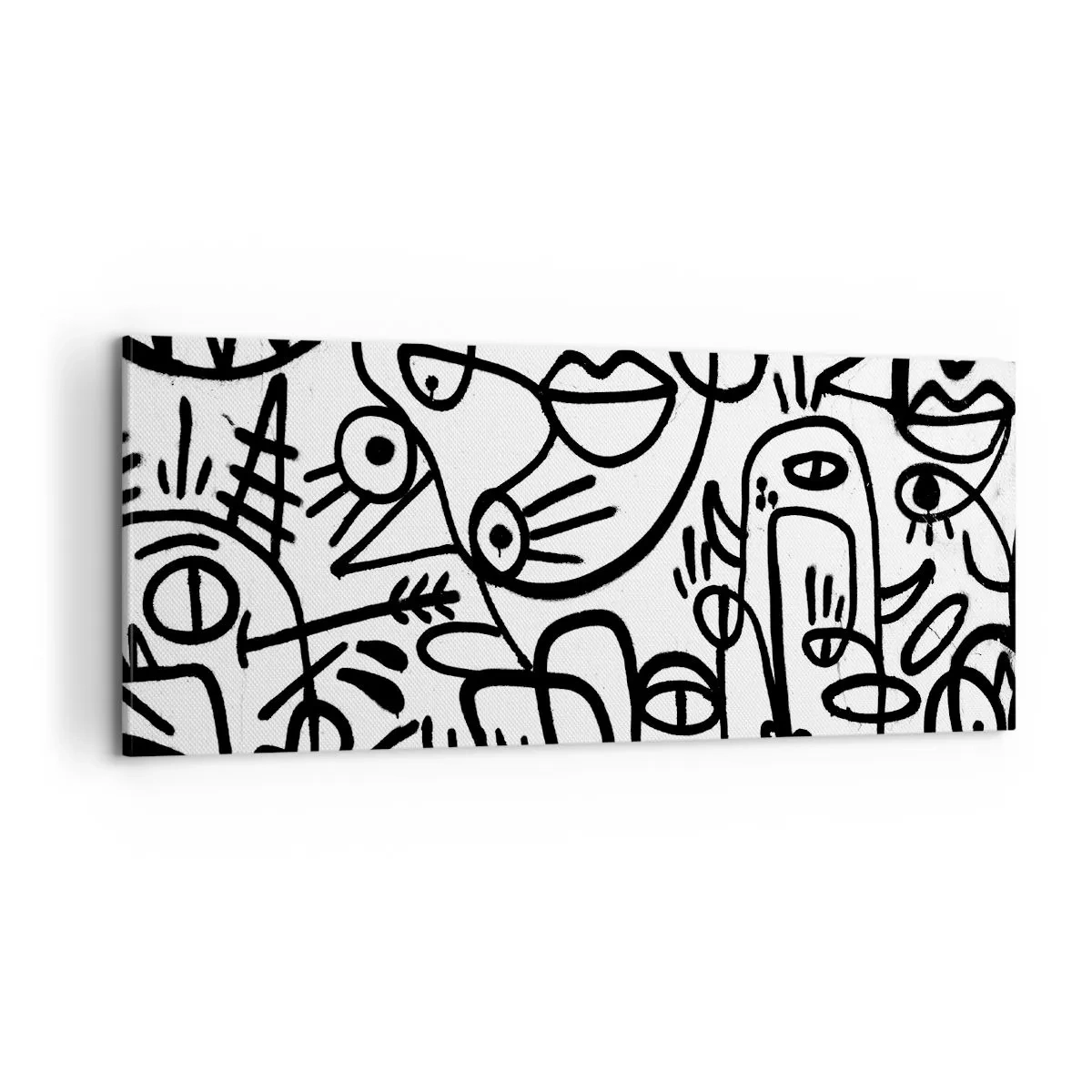 Obraz na plátně - Tváře a přeludy - 100x40 cm