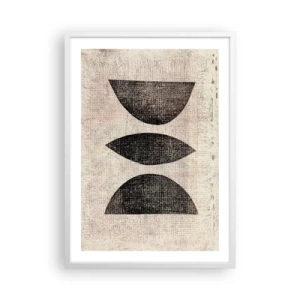 Plakát v bílém rámu - Etnická abstrakce - 50x70 cm