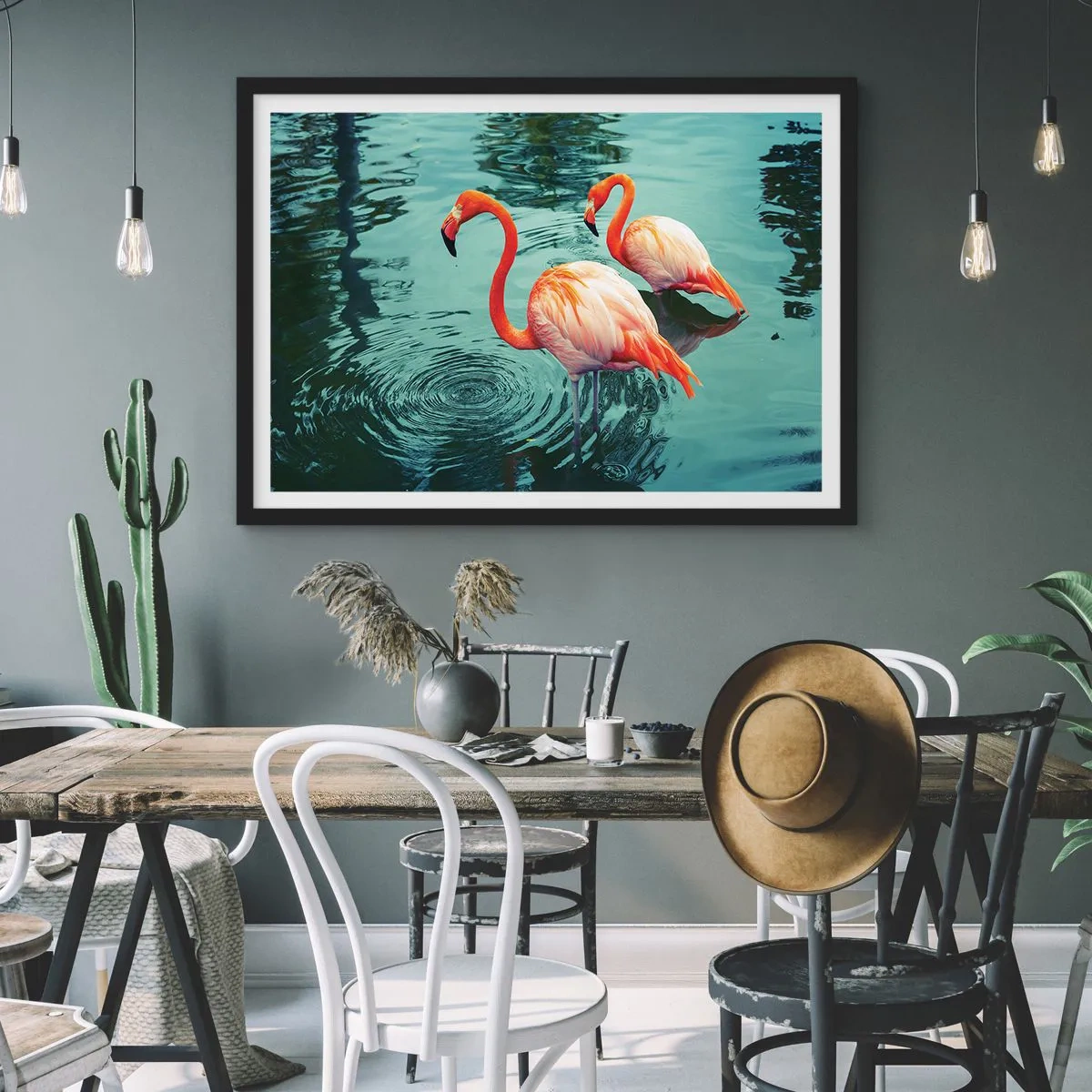 Plakát v černém rámu - Nyní jsme v módě - 100x70 cm