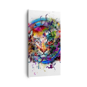 Obraz na plátně - Skrývá se za duhovým závojem - 65x120 cm