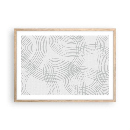 Plakát v rámu světlý dub - Snadné východisko neexistuje - 70x50 cm