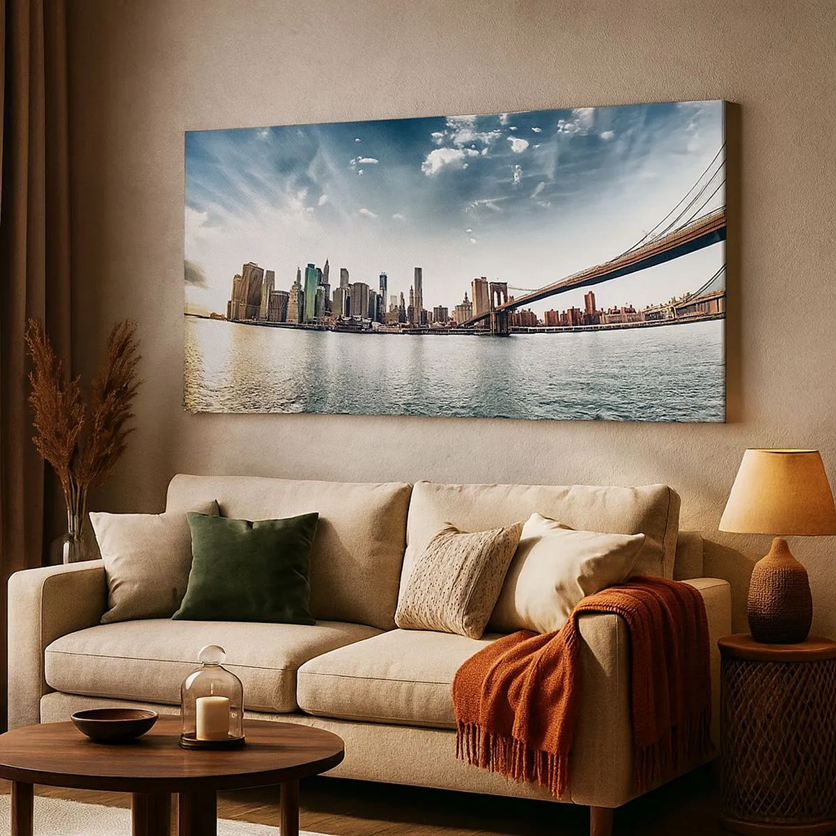 Obraz na plátně - Skleněný ostrov - 100x40 cm