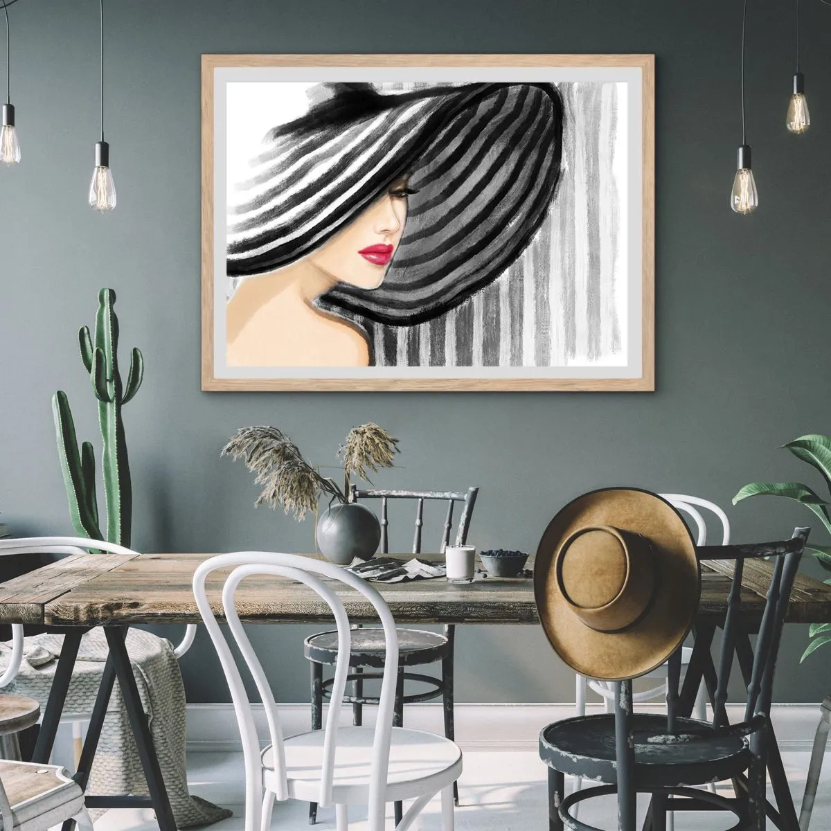 Plakát v rámu světlý dub - Kde tě hledat? - 70x50 cm