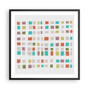 Plakát v černém rámu - Neznámá hra - 60x60 cm