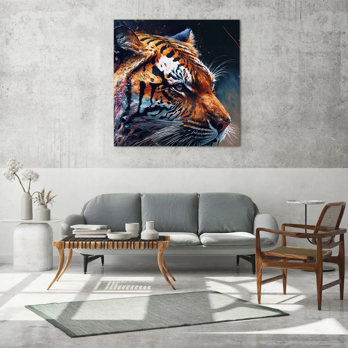 Obraz na skle - Divoká krása - 40x40 cm