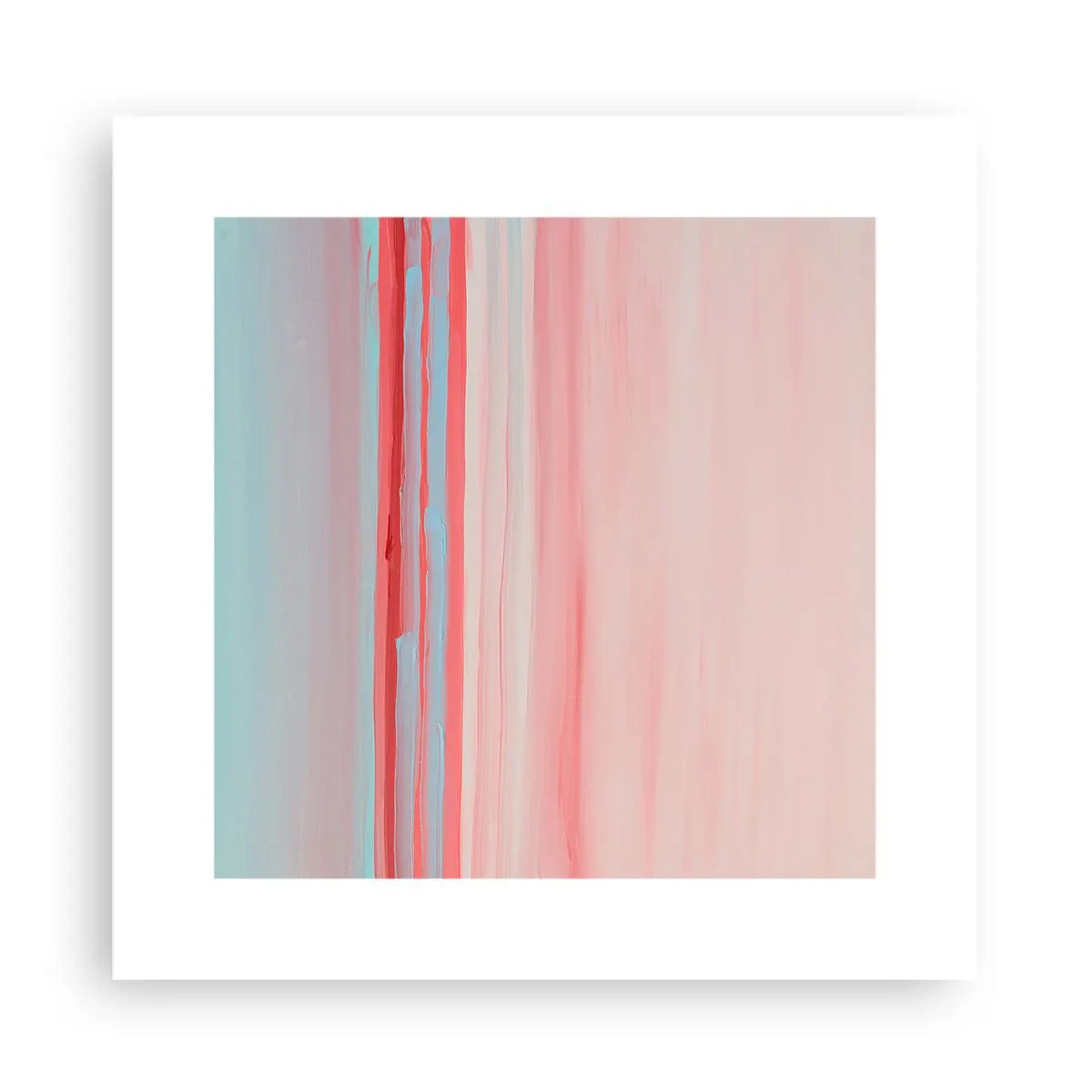 Plakát - Abstrakce za úsvitu - 30x30 cm