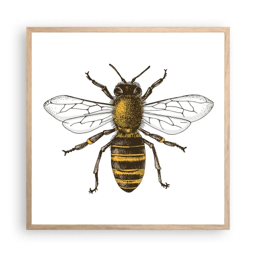 Plakát v rámu světlý dub - Krásná a dobrá - 60x60 cm