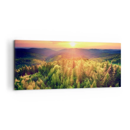 Obraz na plátně - Vrcholky a vrcholy - 100x40 cm