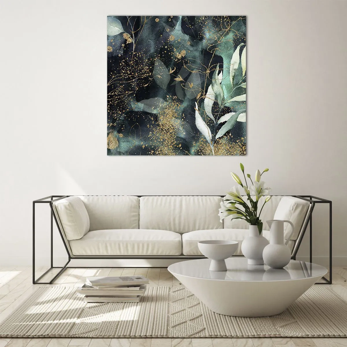 Obraz na skle - Kouzelná zahrada - 60x60 cm