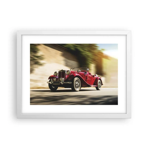 Plakát v bílém rámu - Krásnější než Níké Samothrácká - 40x30 cm