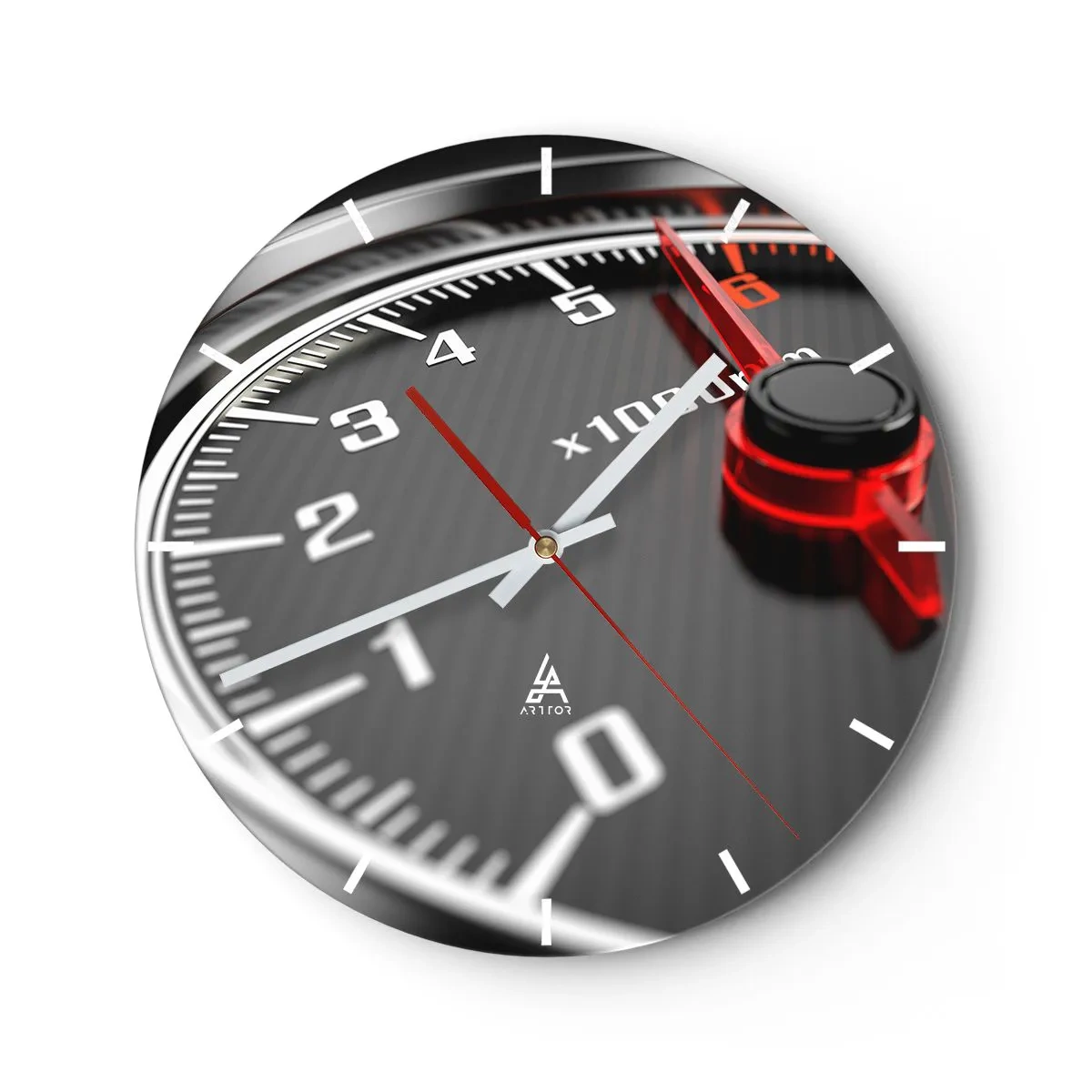 Nástěnné hodiny - Šlápni na to - 40x40 cm