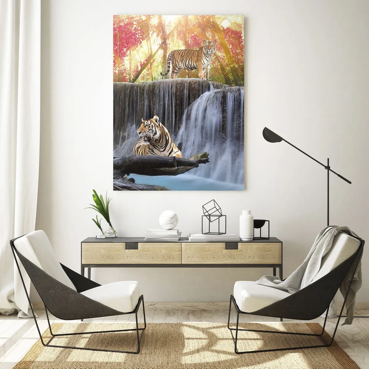 Obraz na skle - Surrealistická krajina - 50x70 cm