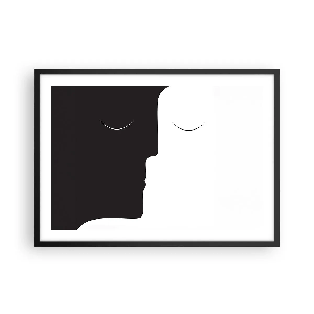 Plakát v černém rámu - Jednota protikladů - 70x50 cm