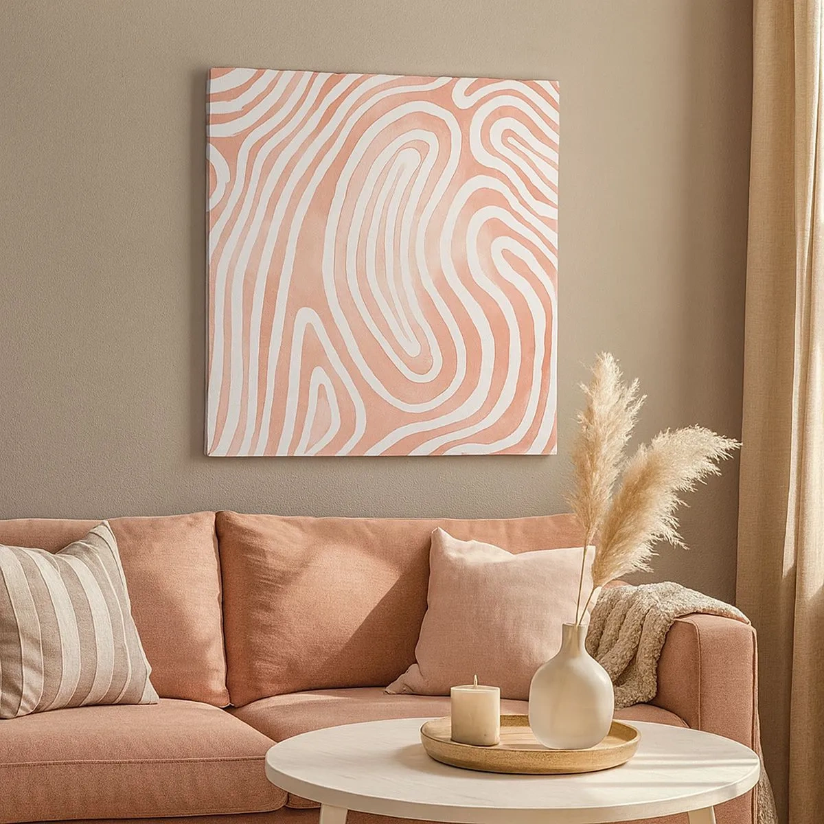 Obraz na plátně - V korálovém labyrintu - 30x30 cm