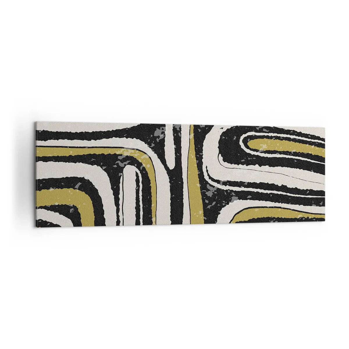 Obraz na plátně - Kompozice: trakty a uličky - 160x50 cm