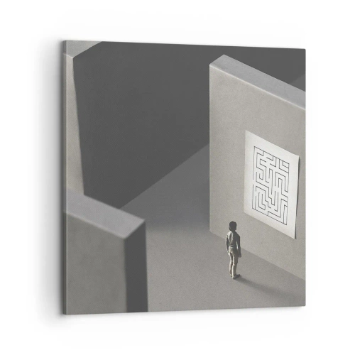 Obraz na plátně - Kde to ale jsem? - 60x60 cm