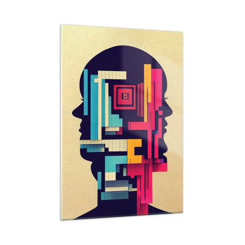 Obraz na skle - Nové vazby - 50x70 cm