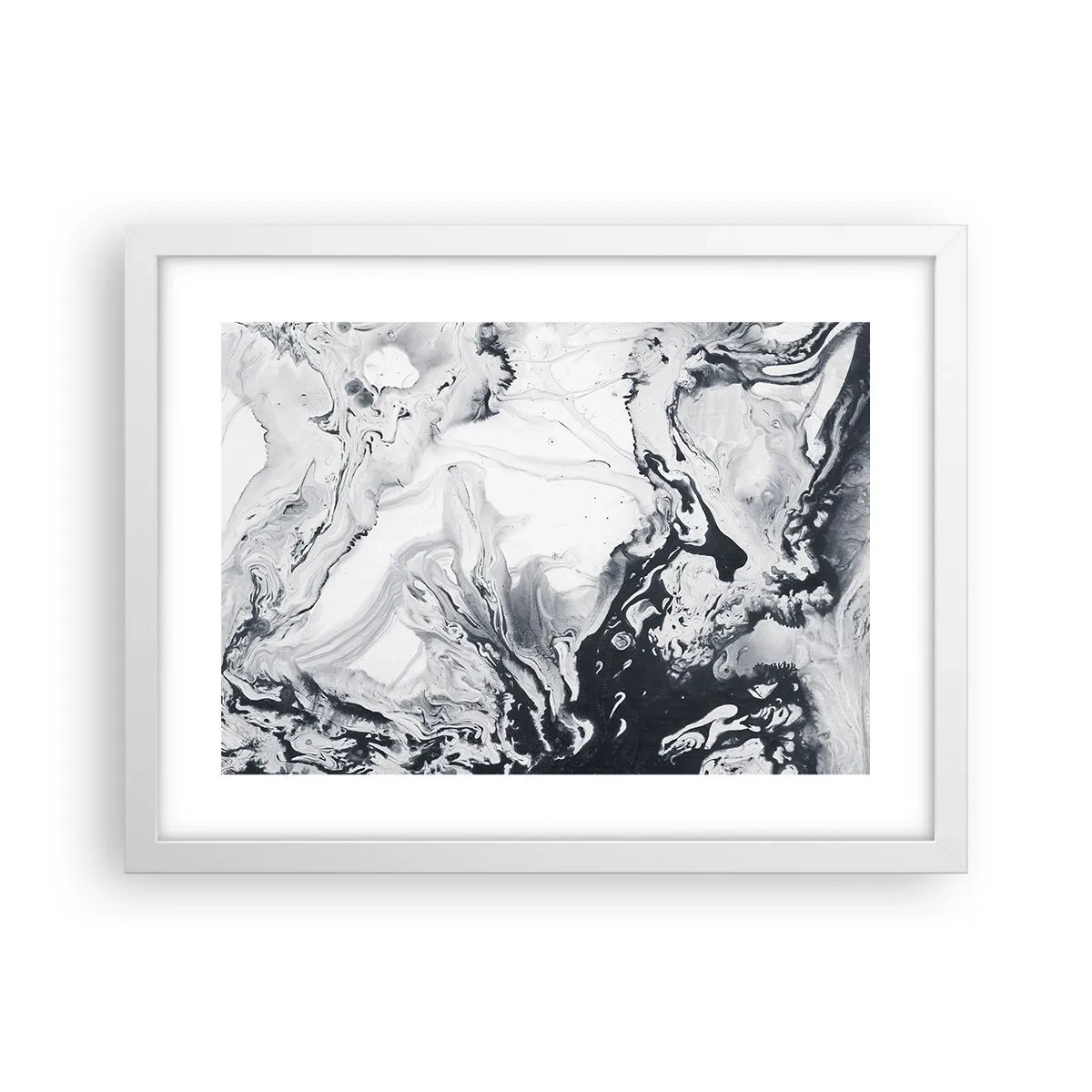 Plakát v bílém rámu - Zemské nitro - 40x30 cm