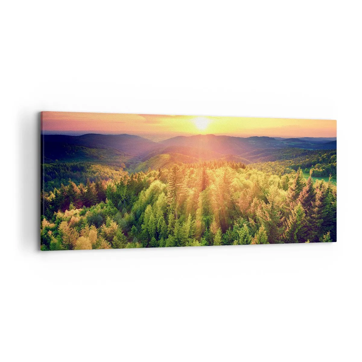 Obraz na plátně - Vrcholky a vrcholy - 120x50 cm