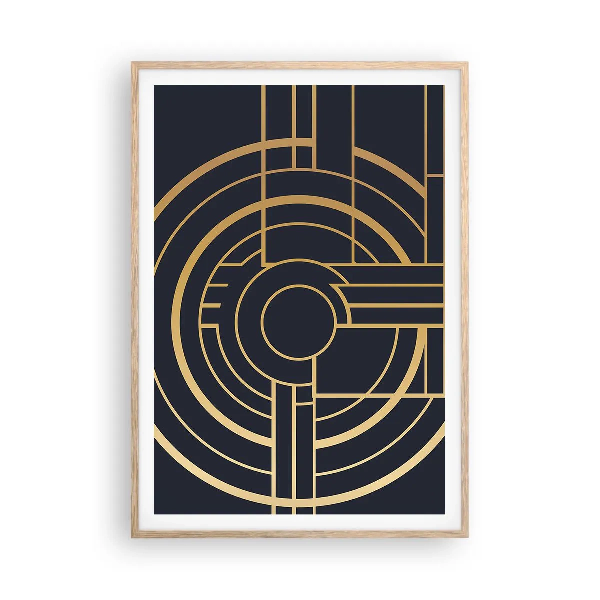 Plakát v rámu světlý dub - Obraty události - 70x100 cm