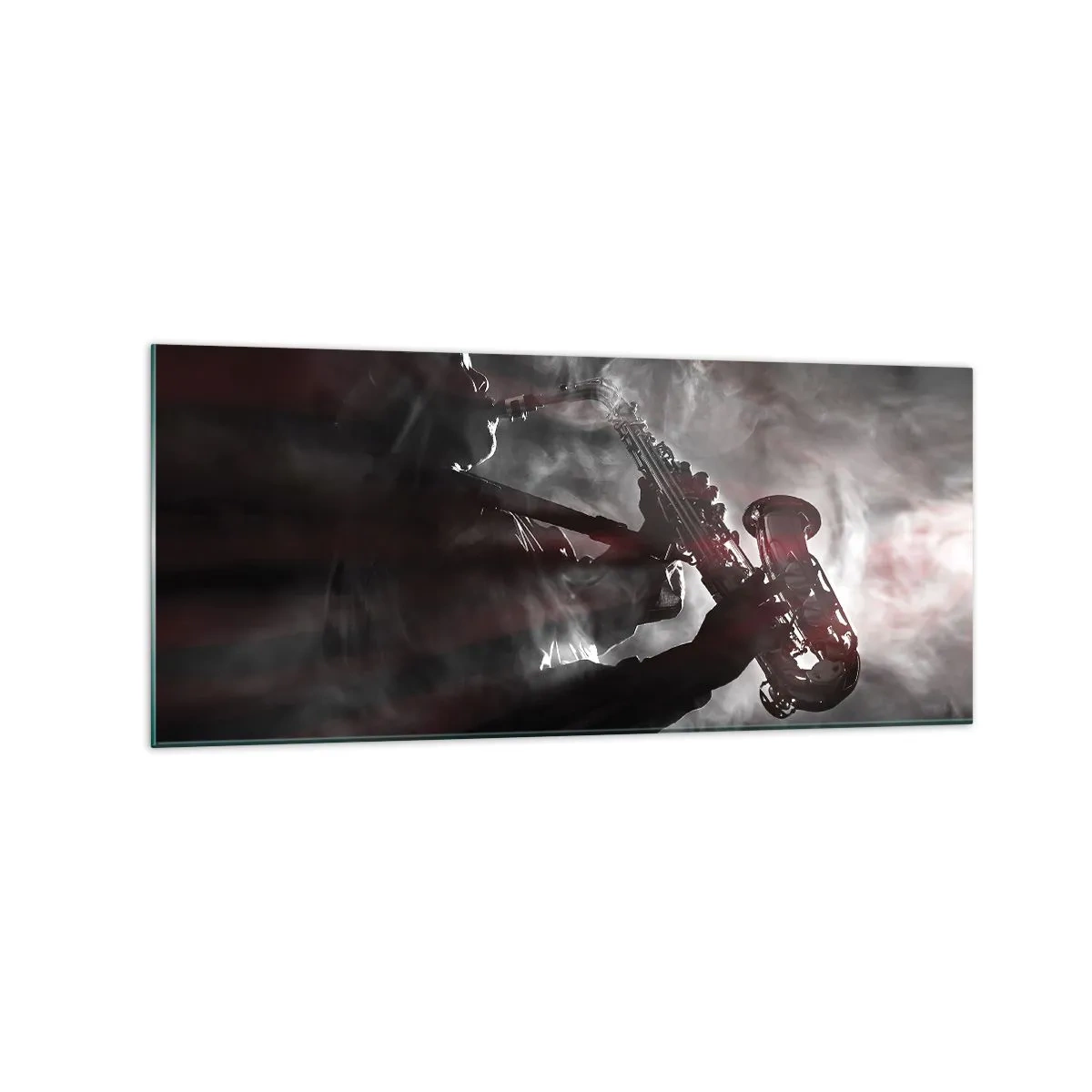 Obraz na skle - V oparu jazzu - 120x50 cm