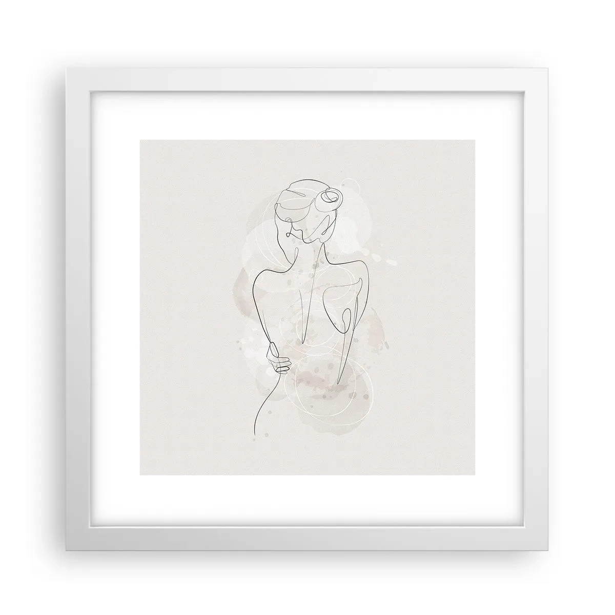 Plakát v bílém rámu - Jako citlivý nástroj - 30x30 cm