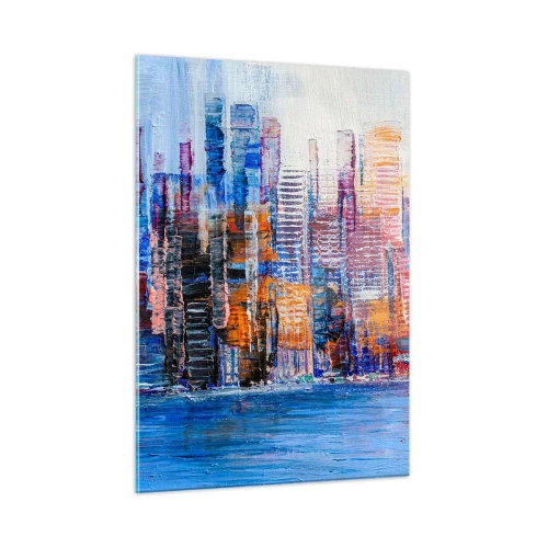 Obraz na skle - Radostná metropole - 50x70 cm