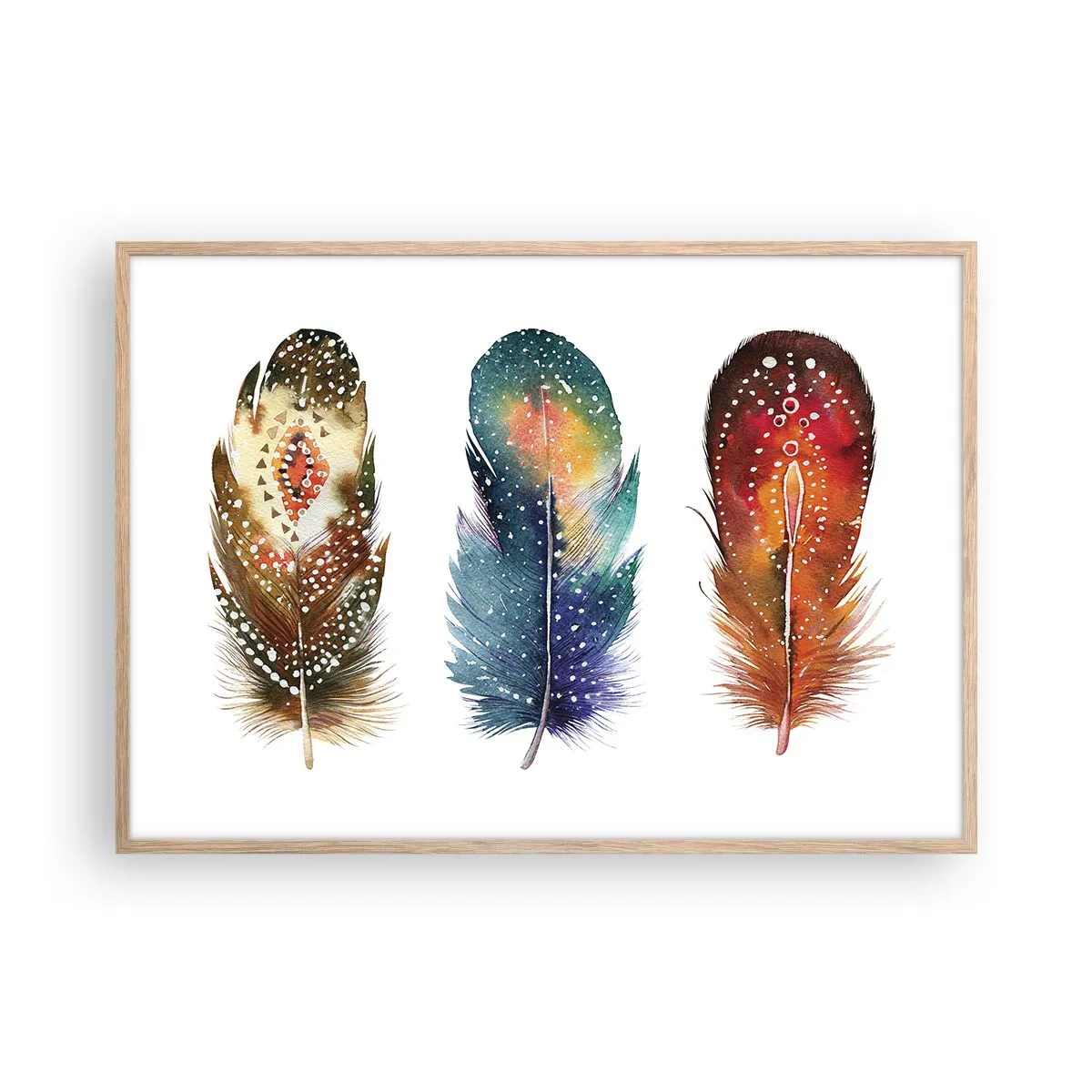 Plakát v rámu světlý dub - Rituály, obřady, tajemství - 100x70 cm