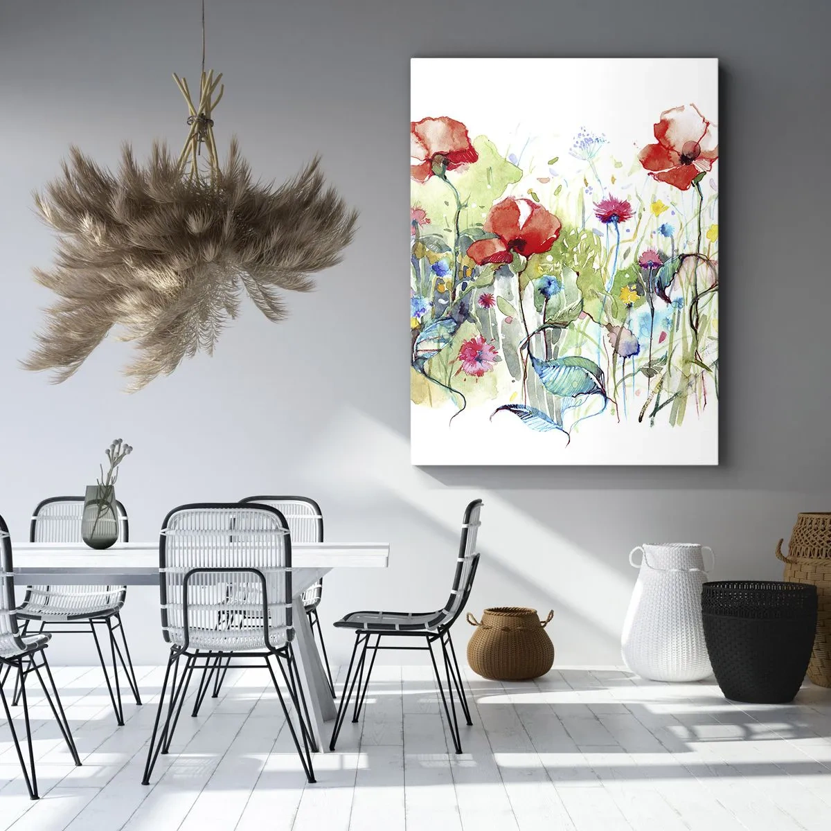 Obraz na plátně - Kvetoucí louka v květnu - 50x70 cm