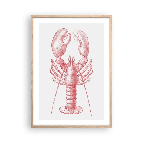 Plakát v rámu světlý dub - Humr hodný Homéra - 50x70 cm