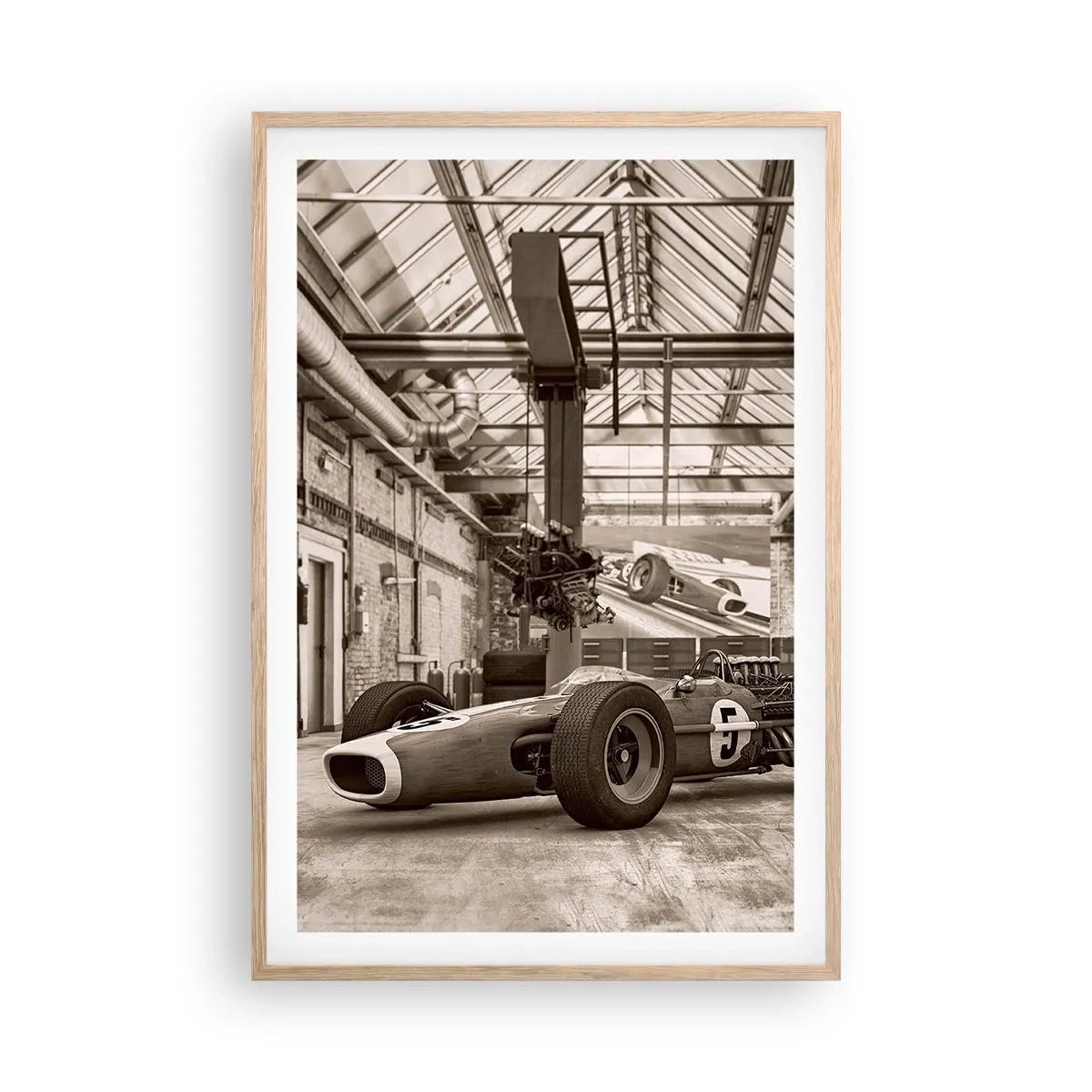 Plakát v rámu světlý dub - Odpočinek vítěze - 61x91 cm