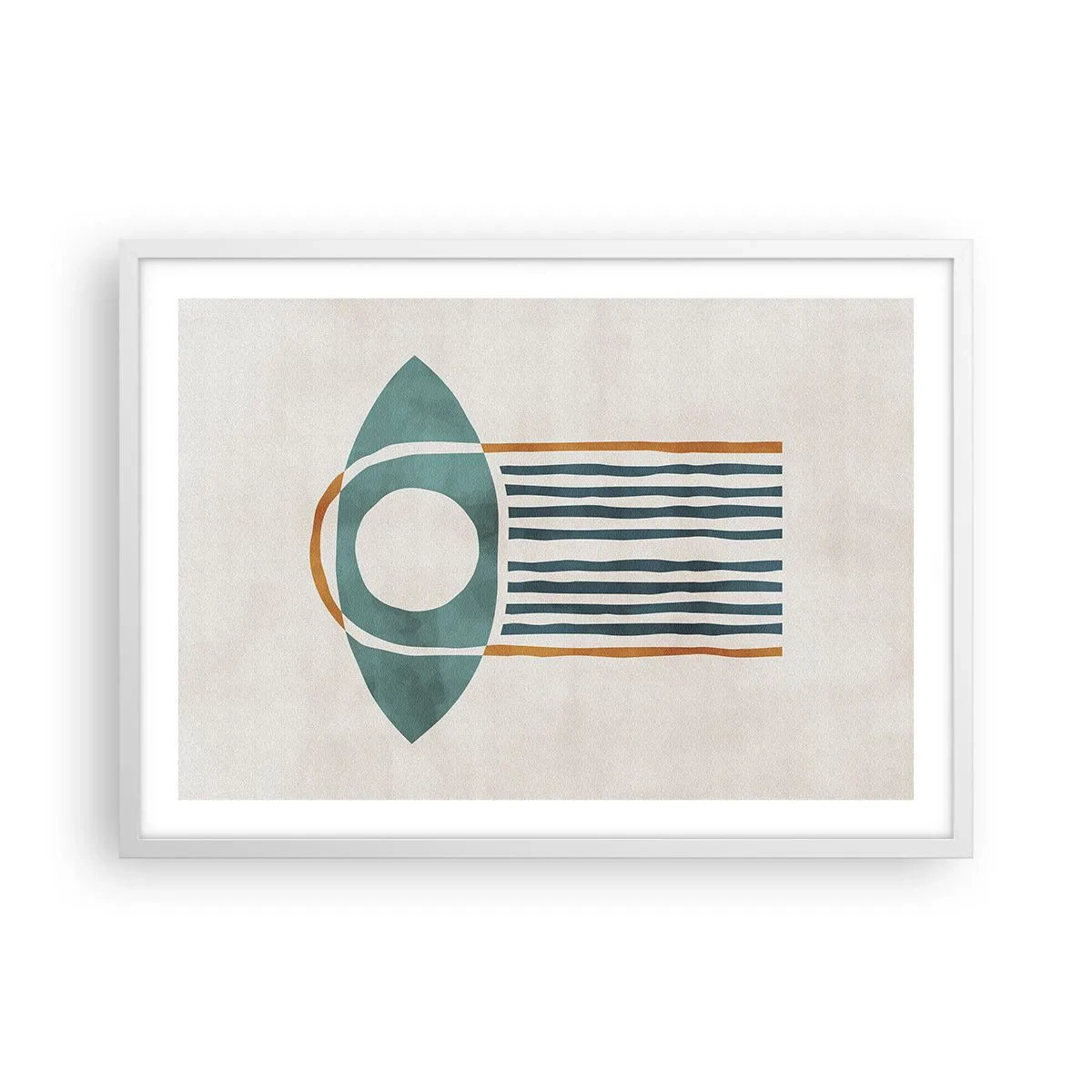 Plakát v bílém rámu - Znaky a rituály - 70x50 cm