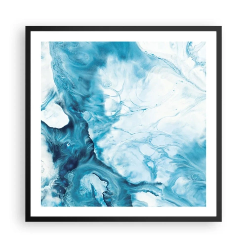 Plakát v černém rámu - Modrý koncert - 60x60 cm