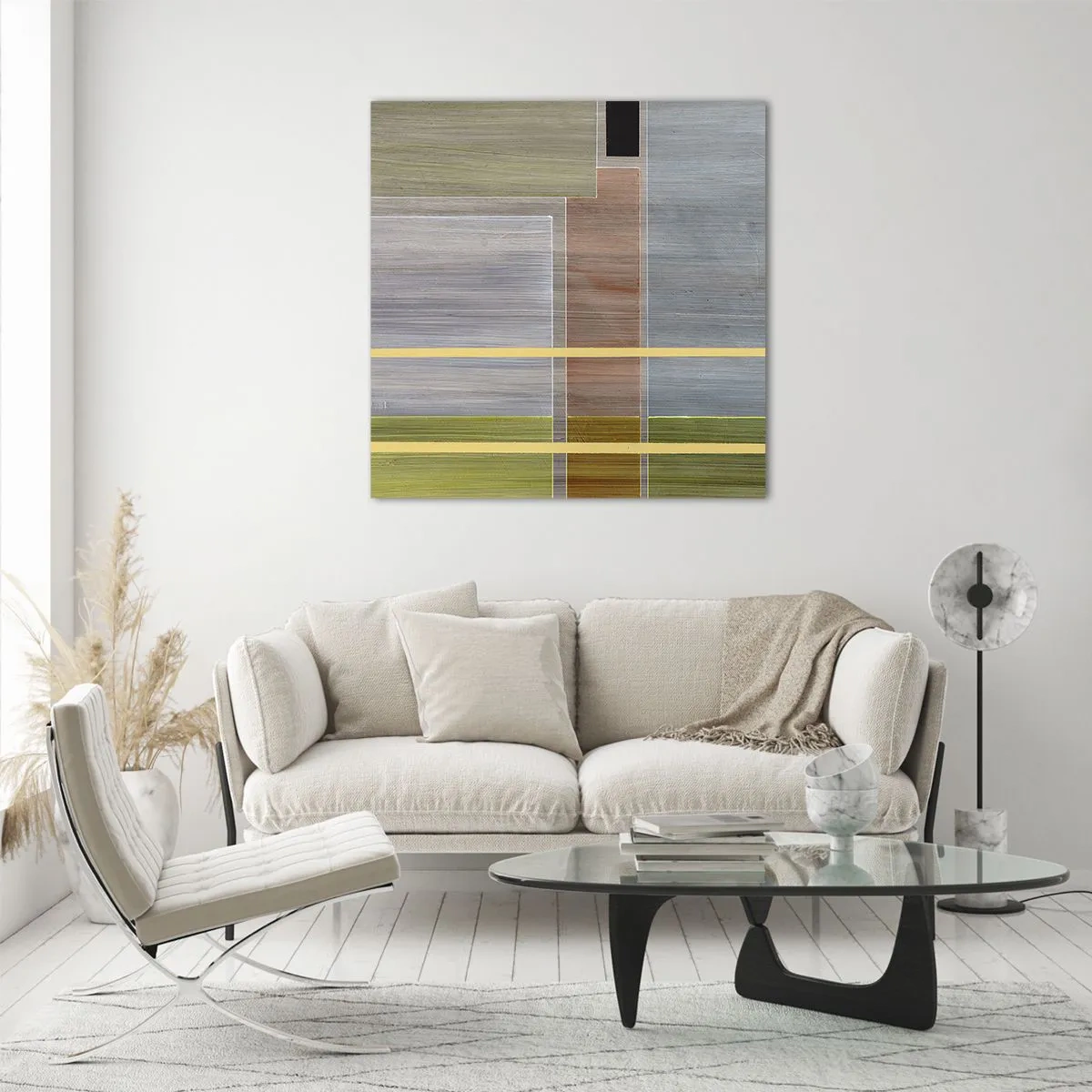 Obraz na skle - Jednoduše a v klidu - 70x70 cm