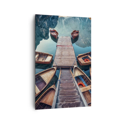 Obraz na plátně - Čekám v přístavu - 80x120 cm