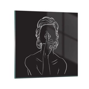 Obraz na skle - Krása rozkvétá v tichu - 30x30 cm