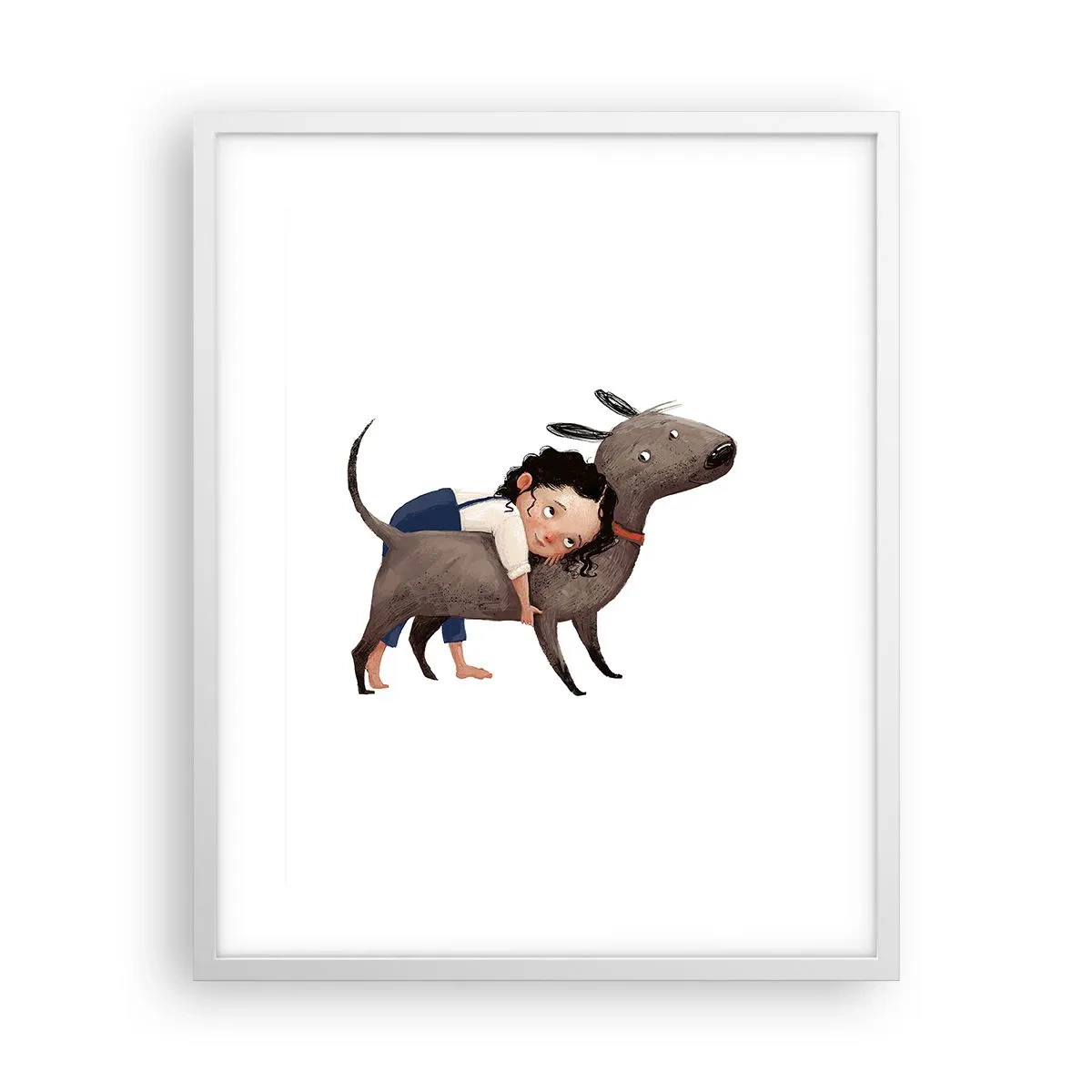 Plakát v bílém rámu - Nejlepší přátelé - 40x50 cm