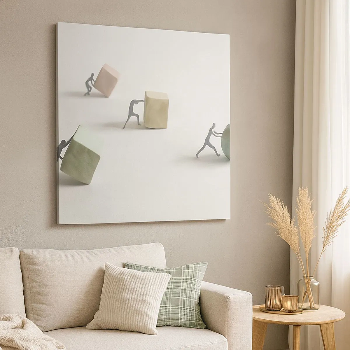 Obraz na plátně - Život samotný - 30x30 cm