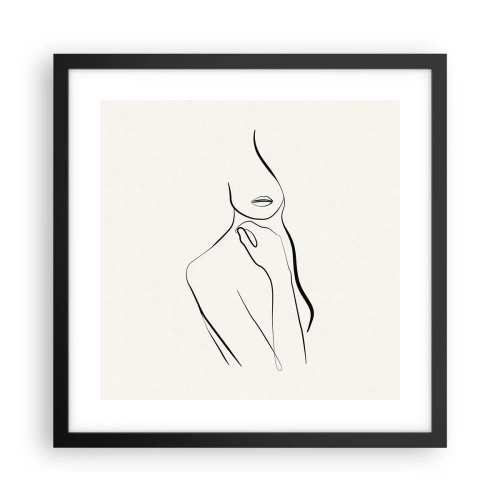 Plakát v černém rámu - Vlna melancholie - 40x40 cm