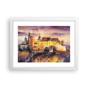 Plakát v bílém rámu - Historie a pohádka - 40x30 cm