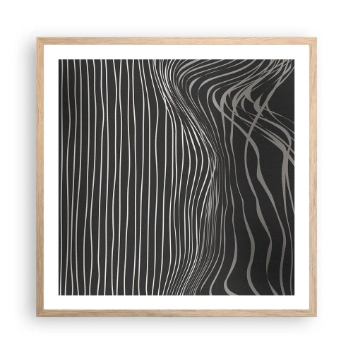 Plakát v rámu světlý dub - Rytmus a přízvuk - 60x60 cm