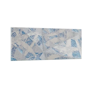 Obraz na skle - V šedomodrém labyrintu - 100x40 cm