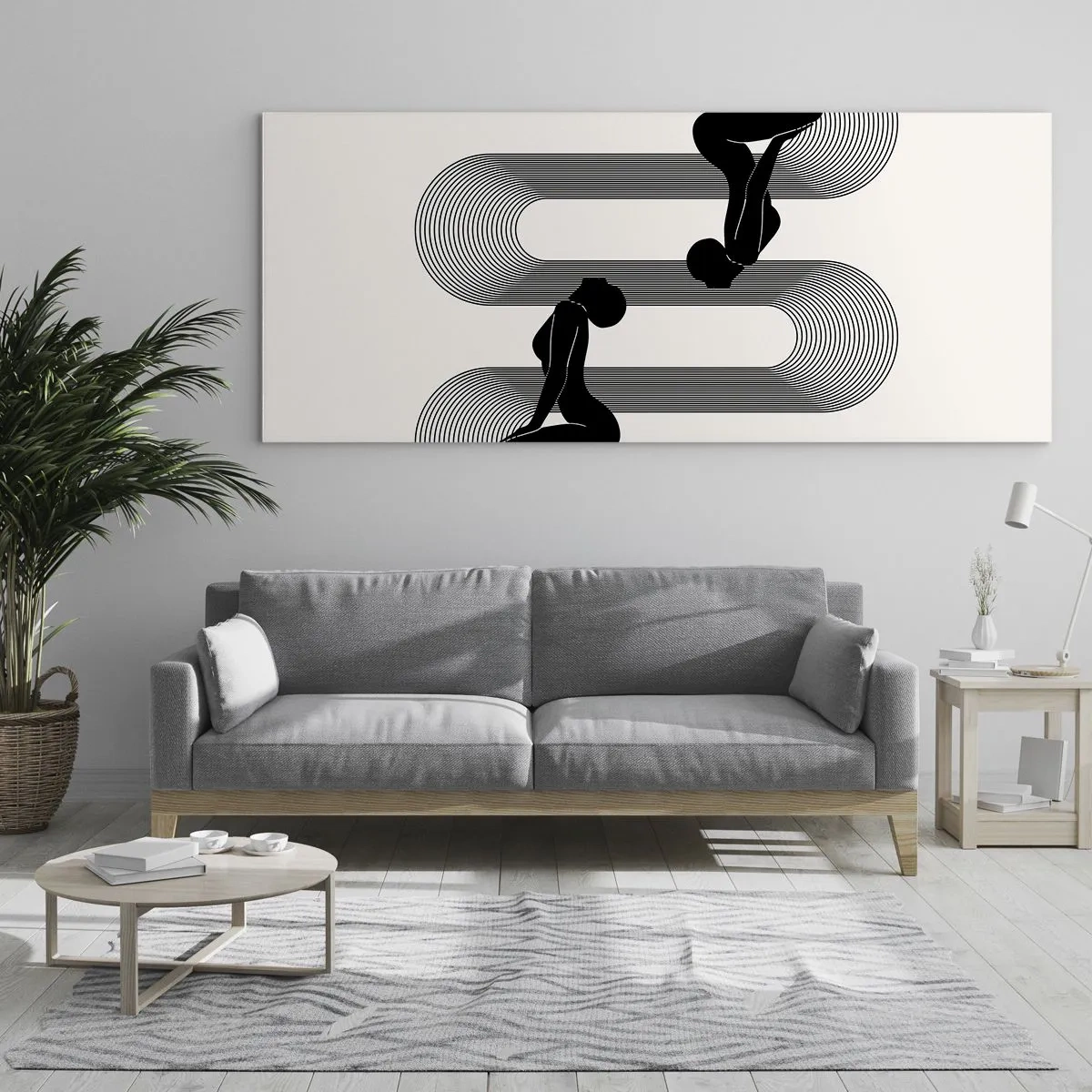 Obraz na skle - Smyslná symetrie - 100x40 cm