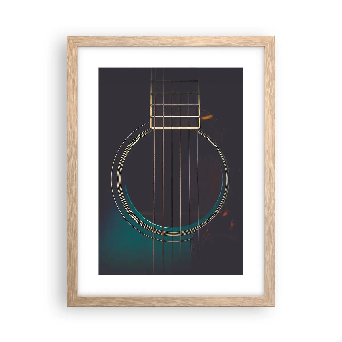 Plakát v rámu světlý dub - Okamžik, než to zazní - 30x40 cm